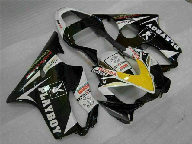 Carene Honda CBR 600 F4i 01-03 - Giallo Argento Nero Playboy Carene Honda CBR 600 F4i 01-03 - Giallo Argento Nero Playboy