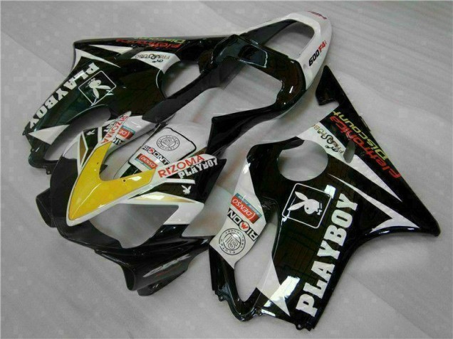 Carene Honda CBR 600 F4i 01-03 - Giallo Argento Nero Playboy Carene Honda CBR 600 F4i 01-03 - Giallo Argento Nero Playboy