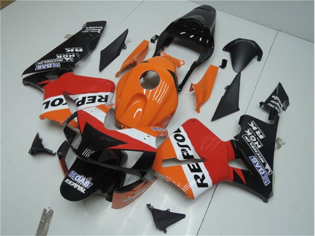 Carene Honda CBR 600 RR 03-04 - Arancia Rosso Nero Repsol Carene Honda CBR 600 RR 03-04 - Arancia Rosso Nero Repsol