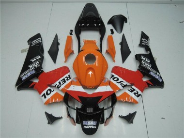 Carene Honda CBR 600 RR 03-04 - Arancia Rosso Nero Repsol