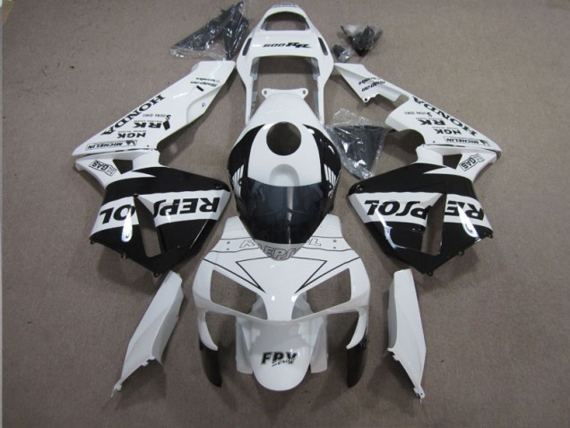Carene Honda CBR 600 RR 03-04 - Bianco Nero Repsol