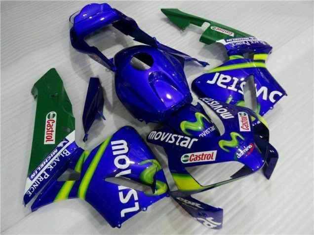 Carene Honda CBR 600 RR 03-04 - Blu Verde Movistar Castrol Carene Honda CBR 600 RR 03-04 - Blu Verde Movistar Castrol