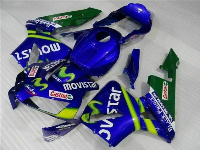 Carene Honda CBR 600 RR 03-04 - Blu Verde Movistar Castrol Carene Honda CBR 600 RR 03-04 - Blu Verde Movistar Castrol