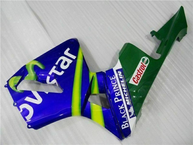 Carene Honda CBR 600 RR 03-04 - Blu Verde Movistar Castrol Carene Honda CBR 600 RR 03-04 - Blu Verde Movistar Castrol