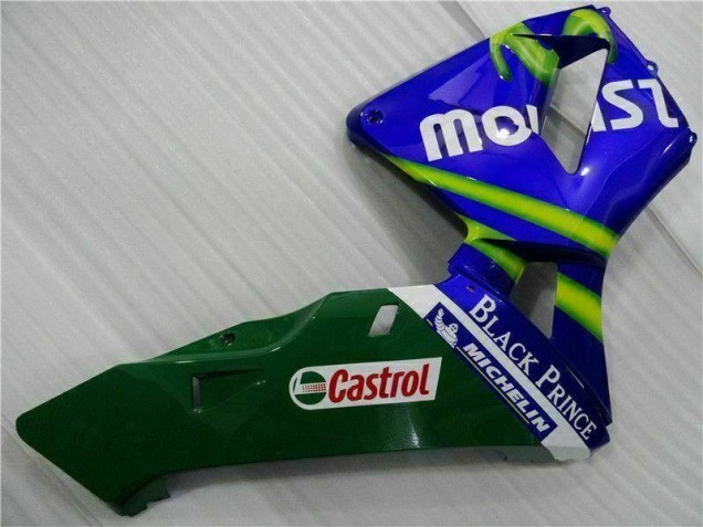 Carene Honda CBR 600 RR 03-04 - Blu Verde Movistar Castrol Carene Honda CBR 600 RR 03-04 - Blu Verde Movistar Castrol