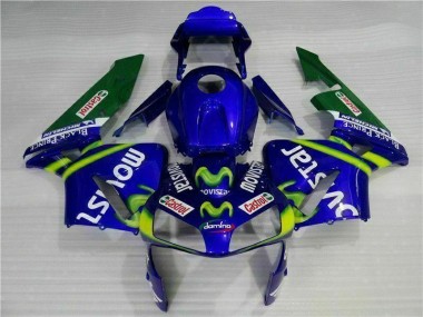 Carene Honda CBR 600 RR 03-04 - Blu Verde Movistar Castrol
