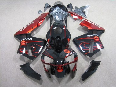 Carene Honda CBR 600 RR 05-06 - Nero Rosso BACARDI