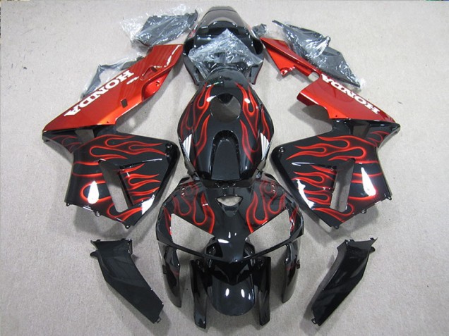 Carene Honda CBR 600 RR 05-06 - Nero Rosso Fiamma