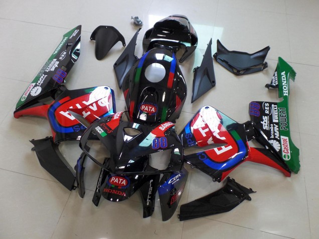 Carene Honda CBR 600 RR 05-06 - Nero Rosso Pata
