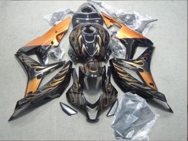 Carene Honda CBR 600 RR 07-08 - Nero Arancia Fiamma