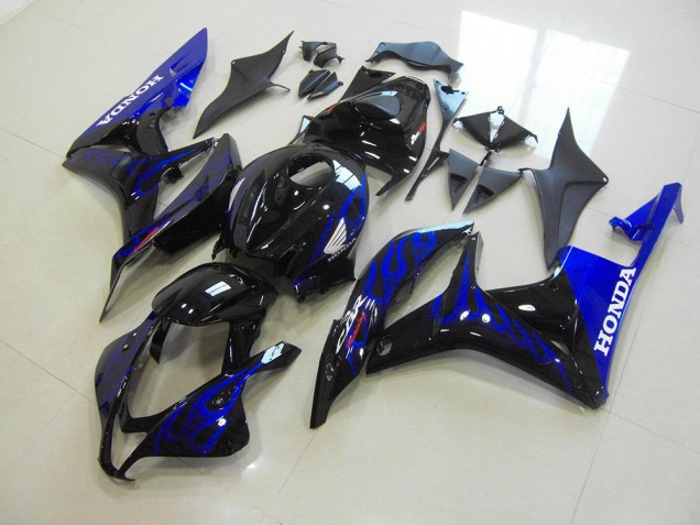 Carene Honda CBR 600 RR 07-08 - Nero Blu Fiamma Carene Honda CBR 600 RR 07-08 - Nero Blu Fiamma