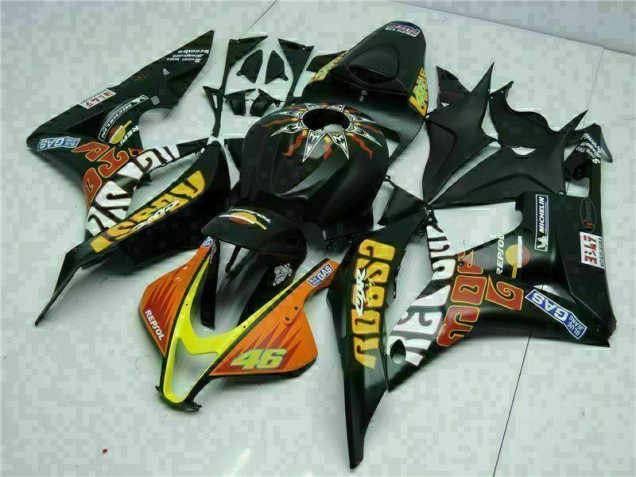 Carene Honda CBR 600 RR 07-08 - Nero Giallo Repsol 46 Carene Honda CBR 600 RR 07-08 - Nero Giallo Repsol 46