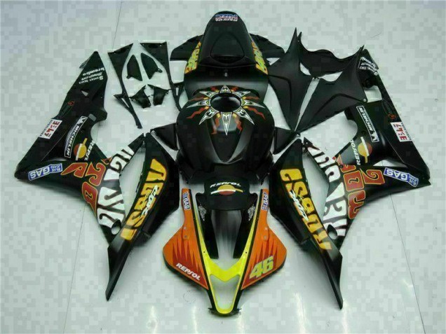 Carene Honda CBR 600 RR 07-08 - Nero Giallo Repsol 46 Carene Honda CBR 600 RR 07-08 - Nero Giallo Repsol 46