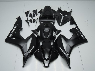 Carene Honda CBR 600 RR 07-08 - Nero Opaco con Bianco Adesivo