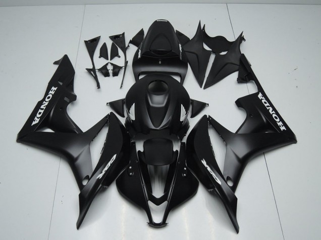 Carene Honda CBR 600 RR 07-08 - Nero Opaco con Bianco Adesivo Carene Honda CBR 600 RR 07-08 - Nero Opaco con Bianco Adesivo