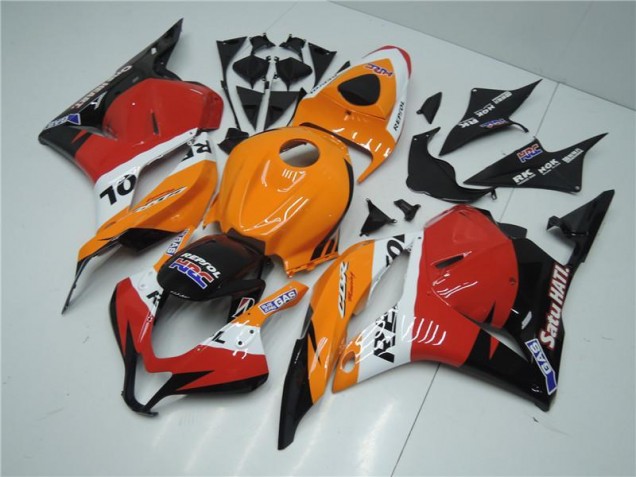 Carene Honda CBR 600 RR 09-12 - Arancia Rosso Nero Repsol