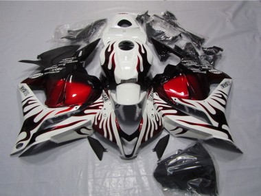 Carene Honda CBR 600 RR 09-12 - Bianco Nero Rosso Fiamma