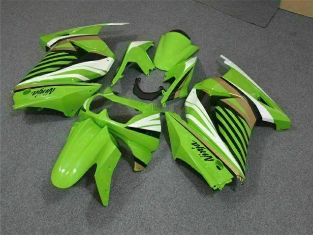 Carene Kawasaki EX250 08-12 - Verde Bianco Nero Ninja Carene Kawasaki EX250 08-12 - Verde Bianco Nero Ninja