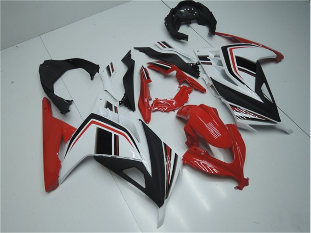 Carene Kawasaki EX300 13-16 - Rosso Bianco Nero Carene Kawasaki EX300 13-16 - Rosso Bianco Nero