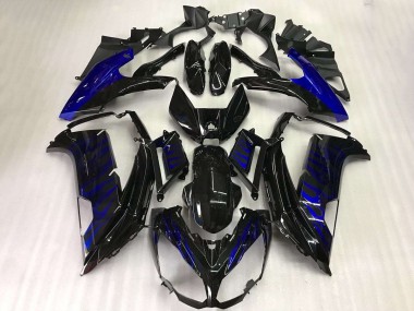 Carene Kawasaki EX650 12-16 - Nero Blu Fiamma