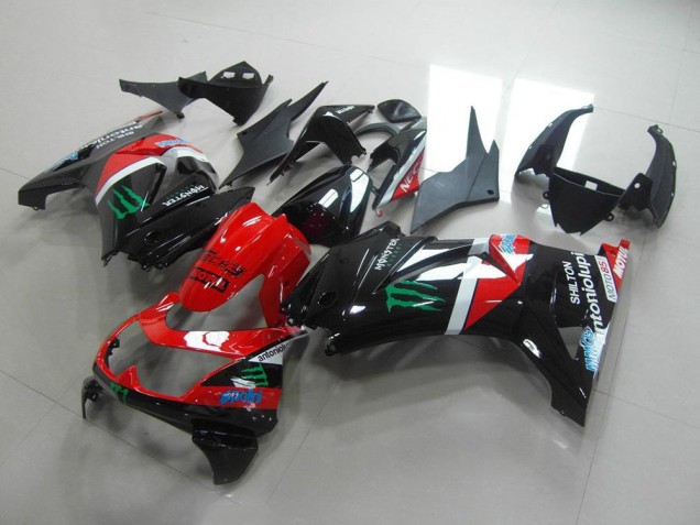Carene Kawasaki ZX 250R 08-12 - Rosso & Nero Monster Carene Kawasaki ZX 250R 08-12 - Rosso & Nero Monster