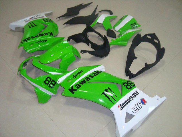Carene Kawasaki ZX 250R 08-12 - Verde & Bianco Carene Kawasaki ZX 250R 08-12 - Verde & Bianco