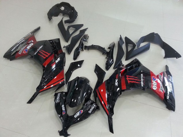Carene Kawasaki ZX 300R 13-16 - Nero Rosso Monster Carene Kawasaki ZX 300R 13-16 - Nero Rosso Monster