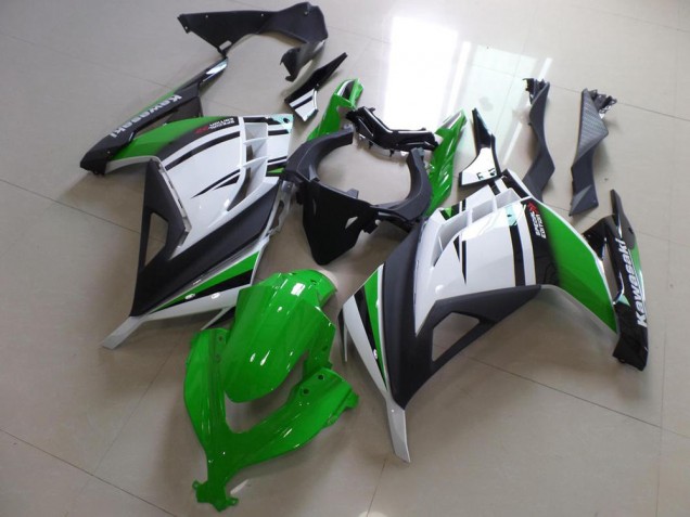 Carene Kawasaki ZX 300R 13-16 - Verde Nero & Bianco Carene Kawasaki ZX 300R 13-16 - Verde Nero & Bianco