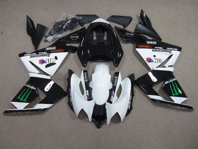 Carene Kawasaki ZX10R 03-05 - Nero Bianco Monster Carene Kawasaki ZX10R 03-05 - Nero Bianco Monster