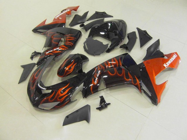 Carene Kawasaki ZX10R 06-07 - Arancia Fiamma Carene Kawasaki ZX10R 06-07 - Arancia Fiamma