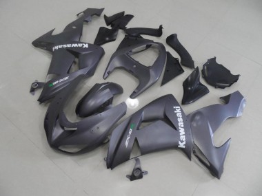 Carene Kawasaki ZX10R 06-07 - Grigio con Bianco Decalcomanie