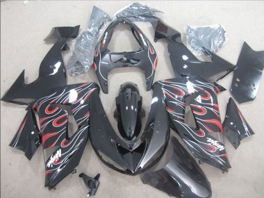 Carene Kawasaki ZX10R 06-07 - Nero Rosso Bianco Fiamma Ninja