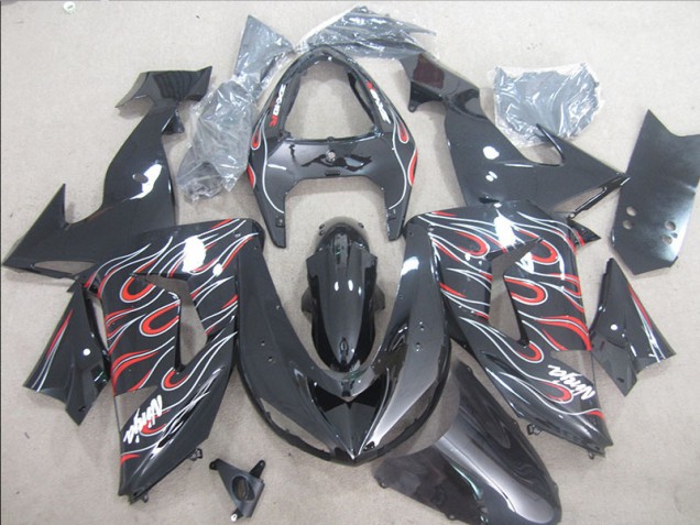 Carene Kawasaki ZX10R 06-07 - Nero Rosso Bianco Fiamma Ninja Carene Kawasaki ZX10R 06-07 - Nero Rosso Bianco Fiamma Ninja