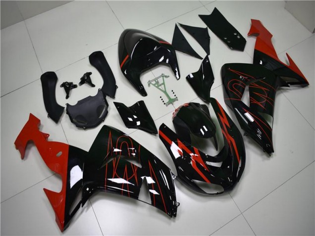 Carene Kawasaki ZX10R 06-07 - Nero Rosso Carene Kawasaki ZX10R 06-07 - Nero Rosso