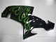 Carene Kawasaki ZX10R 06-07 - Nero Verde Fiamma Carene Kawasaki ZX10R 06-07 - Nero Verde Fiamma