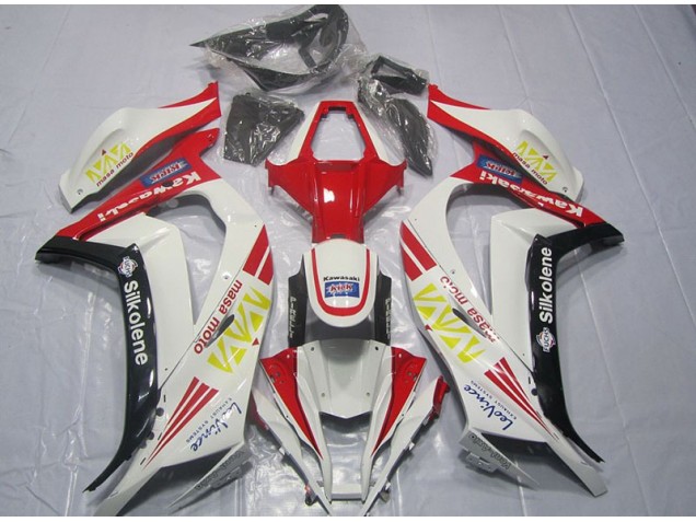 Carene Kawasaki ZX10R 11-15 - Bianco Rosso Silkolene Carene Kawasaki ZX10R 11-15 - Bianco Rosso Silkolene