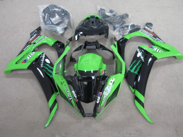 Carene Kawasaki ZX10R 11-15 - Nero Verde Touch4 Monster Carene Kawasaki ZX10R 11-15 - Nero Verde Touch4 Monster