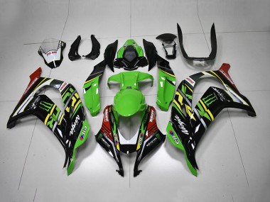 Carene Kawasaki ZX10R 16-19 - Verde Nero Rosso Ninja Monster