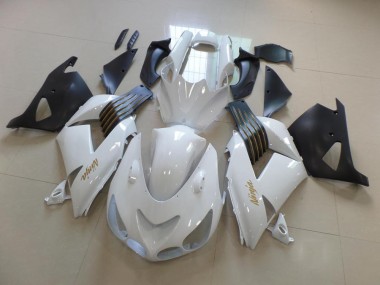 Carene Kawasaki ZX14R ZZR 1400 06-11 - Bianco & Nero Opaco