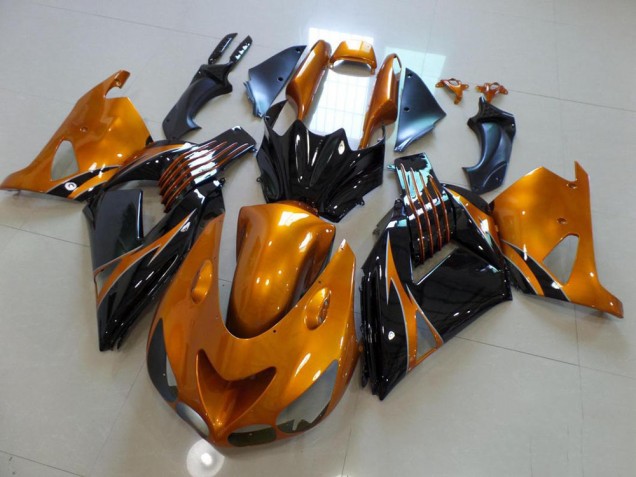 Carene Kawasaki ZX14R ZZR 1400 06-11 - Marrone & Nero No Adesivo Carene Kawasaki ZX14R ZZR 1400 06-11 - Marrone & Nero No Adesivo