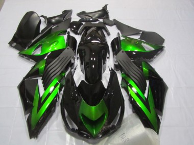 Carene Kawasaki ZX14R ZZR 1400 06-11 - Nero Verde