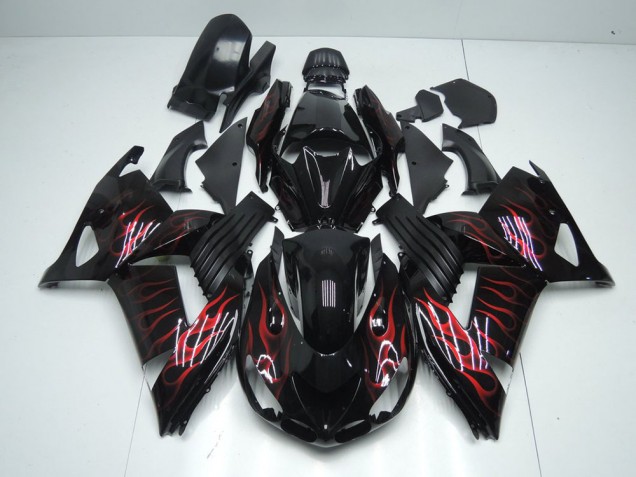 Carene Kawasaki ZX14R ZZR 1400 06-11 - Rosso Fiamma Carene Kawasaki ZX14R ZZR 1400 06-11 - Rosso Fiamma
