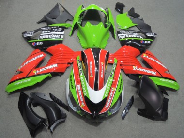 Carene Kawasaki ZX14R ZZR 1400 06-11 - Rosso Verdecard