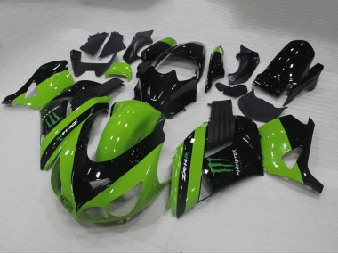 Carene Kawasaki ZX14R ZZR 1400 06-11 - Verde Monster