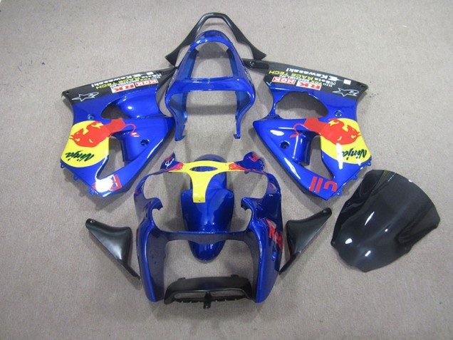 Carene Kawasaki ZX6R 00-02 - Blu Red Bull Ninja Carene Kawasaki ZX6R 00-02 - Blu Red Bull Ninja