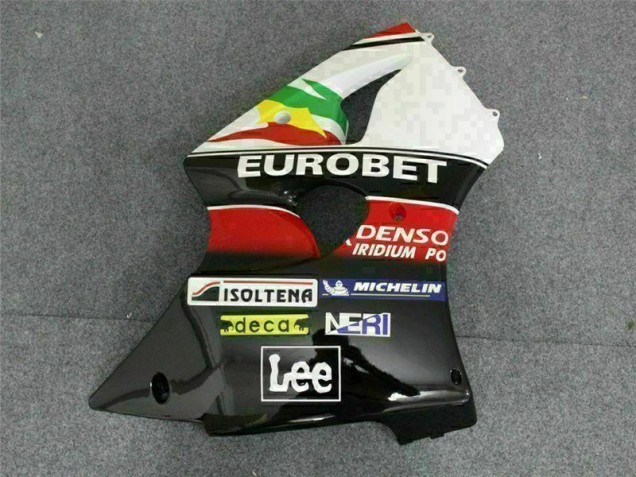 Carene Kawasaki ZX6R 00-02 - Nero Bianco Eurobet Carene Kawasaki ZX6R 00-02 - Nero Bianco Eurobet