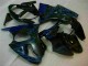 Carene Kawasaki ZX6R 00-02 - Nero con Blu Fiamma Carene Kawasaki ZX6R 00-02 - Nero con Blu Fiamma