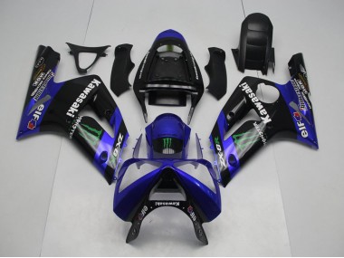 Carene Kawasaki ZX6R 03-04 - Blu Monster