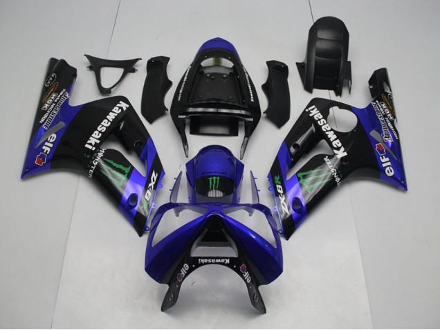 Carene Kawasaki ZX6R 03-04 - Blu Monster Carene Kawasaki ZX6R 03-04 - Blu Monster