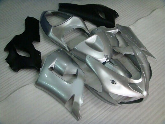 Carene Kawasaki ZX6R 05-06 - Argento Nero Carene Kawasaki ZX6R 05-06 - Argento Nero